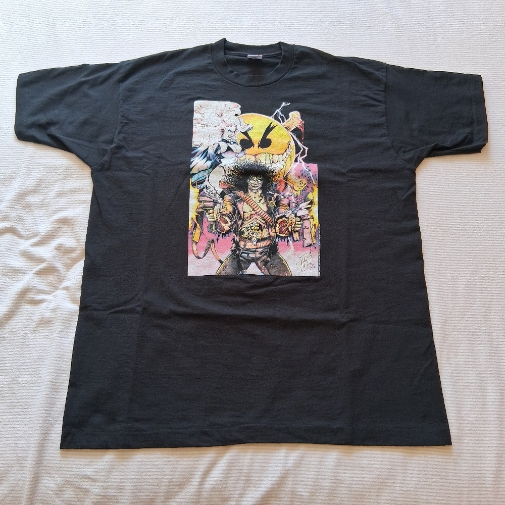 VTG 1990s Chaos Comics Evil Ernie & Lady Death Single Stitch Black T-Shirt XXL